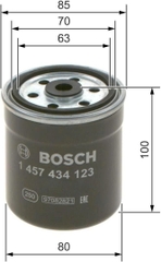 Lọc dầu động cơ MERCEDES-BENZ MB140 Diesel chính hãng Bosch (1457434123) (Lọc sắt)