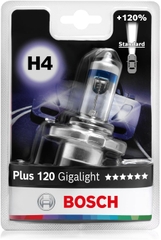 Bóng đèn hiệu năng cao Plus 120 H4 12V 55W Px26D chính hãng Bosch (1987301109) (1 cái)