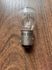 Bóng đèn phanh chân cài 2 tóc trắng ECO P21/4W 12V 4W chính hãng Bosch (1987302813)
