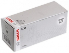 Bóng đèn phanh chân cắm T20 1 tóc trắng ECO W21W 12V 21W chính hãng Bosch (1987302822)