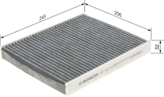 Lọc gió điều hòa than hoạt tính BMW Series 5 (2012-2017); Series 6 (2012-2017); Series 7 (2008-2015); Vinfast Lux A chính hãng Bosch (1987432315)