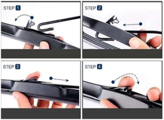 Gạt mưa Xe Tải Hyundai Porter 2013 Denso DDS 3 khúc cao cấp chính hãng 22 & 18inch - Bộ 2 cái