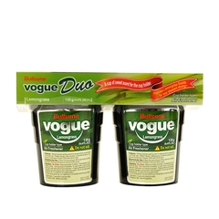 Sáp thơm ô tô Bullsone Pháp VOGUE DUO LEMONGRASS chính hãng sản xuất tại Hàn Quốc 100% từ các thành phần tự nhiên - Mùi hương xả tươi mát - (Giá 1 cặp)