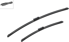 Gạt mưa Audi A1 (2019+); A3 (2013+); VOLKSWAGEN Passat (2014+); SKODA Karoq (2017+) chính hãng Bosch AEROTWIN EURO A863S (3397007863) 26inch & 18inch xương mềm cao cấp - Bộ 2 cái
