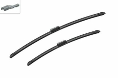 Gạt mưa Mercedes Benz ML Class Bosch AEROTWIN EURO A093S xương mềm chính hãng (3397007093) - Bộ 2 cái