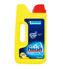 Bột rửa bát Finish can 1kg; 2.5kg - Mùi hương Regular; Lemon