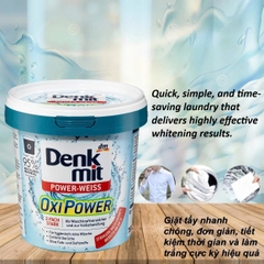 Bột tẩy vết bẩn cho quần áo trắng Denkmit Oxi Power 750gram