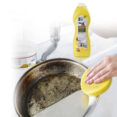 Dung dịch tẩy Đồ Sứ, Inox Denkmit Scheuermilch Frischer Zitrus-Duft chai 750ml - Hương Chanh - Nhập khẩu Đức
