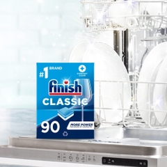 Viên rửa bát Finish Classic nhập khẩu châu âu 90v (loại viên to) - Hương Soda