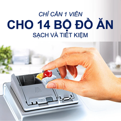 Viên rửa bát Finish Quantum All IN 1 nhập khẩu châu âu 60v (loại viên to) - Hương chanh