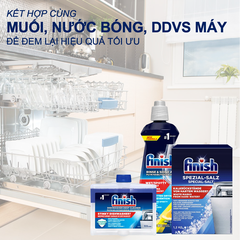 Viên rửa bát Finish Quantum All IN 1 nhập khẩu châu âu 60v (loại viên to) - Hương chanh