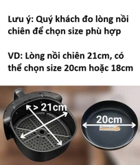 Khay nồi chiên không dầu - Vỉ Nướng Đa Năng - Khay Đựng Đồ Chiên Ráo Dầu