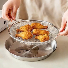 Khay nồi chiên không dầu - Vỉ Nướng Đa Năng - Khay Đựng Đồ Chiên Ráo Dầu