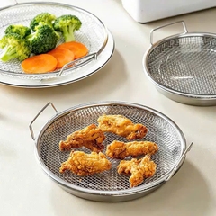 Khay nồi chiên không dầu - Vỉ Nướng Đa Năng - Khay Đựng Đồ Chiên Ráo Dầu