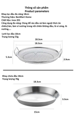 Khay nồi chiên không dầu - Vỉ Nướng Đa Năng - Khay Đựng Đồ Chiên Ráo Dầu
