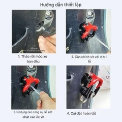 Móc treo đồ xe máy, khóa chống trộm mũ bảo hiểm