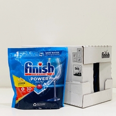 Viên rửa bát Finish Power All IN 1 nhập khẩu châu âu 30v (loại viên to) - Hương Chanh