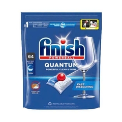 Viên rửa bát Finish Quantum - Túi 64 viên không hương (regular)