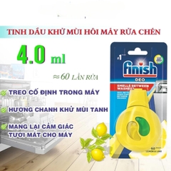 Tinh dầu treo khử mùi khoang máy rửa bát Finish - Mùi hương chanh