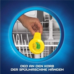 Tinh dầu treo khử mùi khoang máy rửa bát Finish - Mùi hương chanh