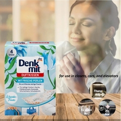 Túi thơm quần áo Denkmit Duft Kissen, hộp 4 túi - Nhập khẩu Đức