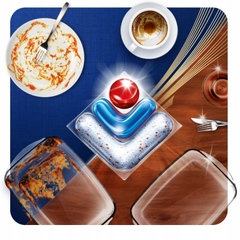 Viên rửa bát Finish Ultimate Plus All IN 1 nhập khẩu châu âu 60v (loại viên to) - Hương Chanh