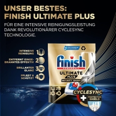 Viên rửa bát Finish Ultimate Plus All IN 1 nhập khẩu châu âu 85v (loại viên to) - Hương Chanh