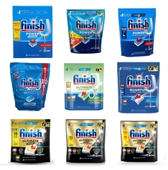 Viên rửa bát Finish Cube; Essential; Power All in 1; Quantum; Ultimate Eco; Ultimate Plus nhập khẩu Châu Âu (Mùi Hương Regular; Lemon) 