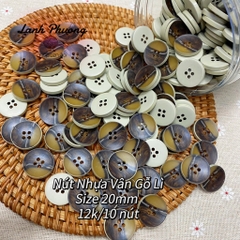 ⚫️Nút Nhựa Vân Gỗ Lì (set 10 cái)