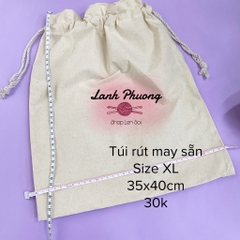 Túi Vải Rút Canvas May Sẵn