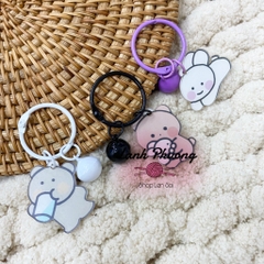 Móc Khoá Gắn Mica Hoạt Hình (1cái)
