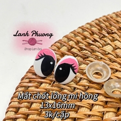 Mắt Chốt Lông Mi Hồng (1 đôi)