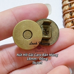 Nút Hít Gài Caro Mỏng 18mm