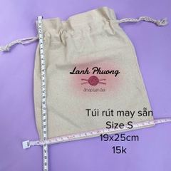 Túi Vải Rút Canvas May Sẵn