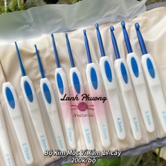 Bộ Kim Móc Ví Xám 17 Cây