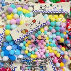 Gói Pompom Hạt Trang Trí