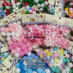 Gói Pompom Hạt Trang Trí