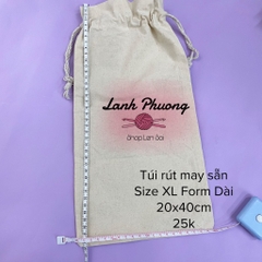 Túi Vải Rút Canvas May Sẵn