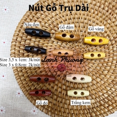 Nút Gỗ Trụ Dài 3.5x1cm (1 cái)
