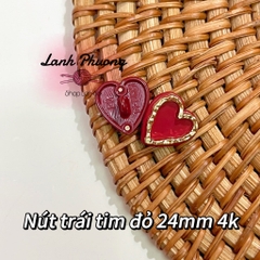 Nút Kiểu Trái Tim Đỏ