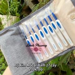 Bộ Kim Móc Ví Xám 17 Cây