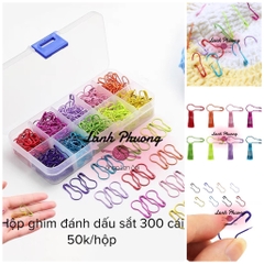 Hộp Ghim Đánh Dấu Sắt 300 Cái