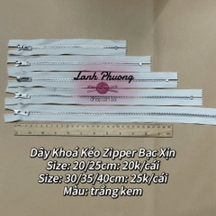 Dây Kéo Zipper Bạc Xịn