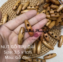 Nút Gỗ Trụ Dài 3.5x1cm (1 cái)