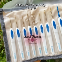 Bộ Kim Móc Ví Xám 17 Cây