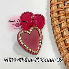 Nút Kiểu Trái Tim Đỏ