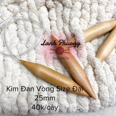 Kim Đan Vòng Gỗ Size Đại 25mm
