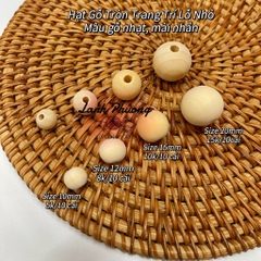 ⚫️Hạt Gỗ Viên Tròn (set 10 cái)