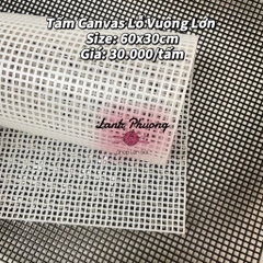 Tấm Canvas Lỗ Vuông Size Lớn 40x60cm