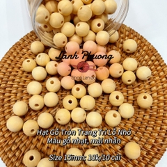⚫️Hạt Gỗ Viên Tròn (set 10 cái)